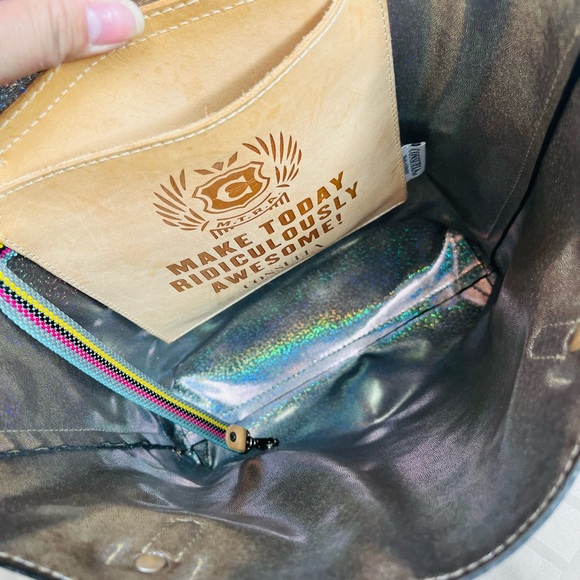 Consuela Clay Everyday Leather Tote Bag Snakeskin Print - Picture 5 of 9